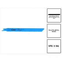 Komet - Säbelsägeblatt pallets 225mm 10-14tpi 5 Stk. ( 501.400 ) HSS-BI-Metall Vario