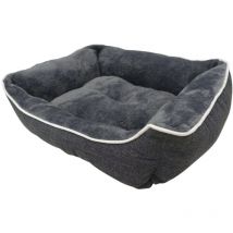 Komfortbett Classic Arno eckig grau Hundebett - Nobby