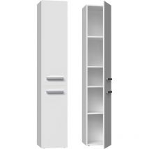KOMMA - Mobile bagno a 2 ante - 31x30x174 cm - Colonna portaoggetti bagno