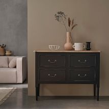 Kommode aus massivem Mahagoni 120 cm