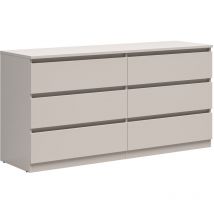 Kommode Edwin Mit 6 Schubladen, Kaschmir, 150cm