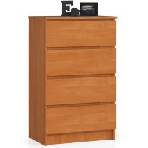 Kommode akord K60 Erle 60 cm 4 Schubladen B60 x H99 x T40 cm