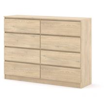 Kommode MAJA S6 120 cm eiche cremona mit 6 Schubladen