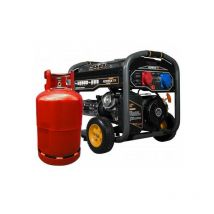 Dual Fuel Gas Benzin 10kVA Stromaggregat 230V/400V - Kompak