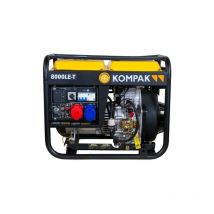Groupe électrogène diesel 6400W Monophasé et Triphasé Kompak NT-8000LE-T ats