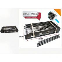 Kompakter, Tragbarer Barbacoa-grill 70 X 38 X 70 Cm Holzkohlegrill Für Picknicks, Camping Und Garten