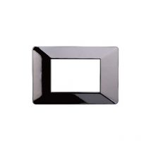 Kompatible Abdeckrahmen Vimar Plana 3 Module Kunststoff Chrom Glänzend Farbe Ettroit Ev83313