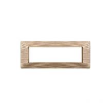 Ettroit - Kompatible Abdeckrahmen Vimar Plana 7 module kunststoff satiniert Gold farbe EV85611