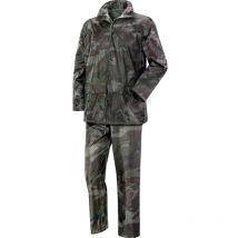 Traje de lluvia de trabajo Greenbay, poliéster y PVC, 200 g/m², talla XXXL, impermeable y resistente, ideal para condiciones de trabajo exteriores,