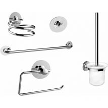 Komplettes Badezimmerzubehör-Set zur Klebebefestigung Tecom KITGIADA1