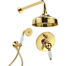 Komplettes Duschset in 24 Karat Gold Gattoni Orta KT100/27D0.OL Gold