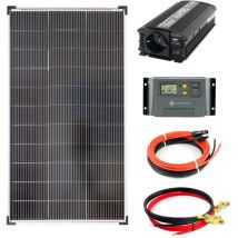 Solartronics - Komplettset 1x120 Watt Solarmodul 1070x585 NM600 Watt Wandler 10A Laderegler Photovoltaik Inselanlag