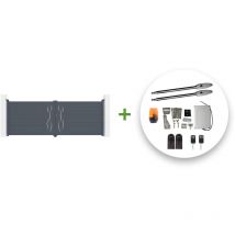 Casanoov - Elektrisches Flügeltor Life 400 X 140 Cm Grau + Tanker B250 Motorisierung