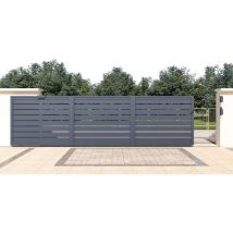 Casanoov - Elektrisches Schiebetor 6 m vogel 600 x 160 cm + 2 Pfosten + ranger C300-Motor