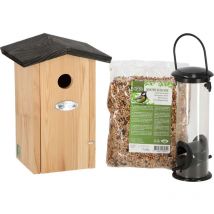 Komplettset für Blaumeisen Vogelfutterhaus Esschert Design