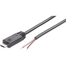 Bkl Electronic - Konfektionierter Micro usb-b Stecker mit offenem Kabelende Stecker, gerade 10080100 Micro usb-b Stec