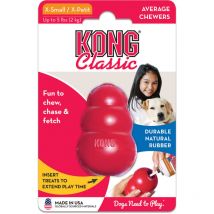 Classic xs, rouge - jouet à mâcher en caoutchouc naturel pour chien - Kong