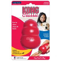 Classic l, rot - Kauspielzeug aus Naturkautschuk für Hunde - Kong