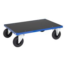 Kongamek Plattformwagen In Blau Mit Mdf-platte 260mm 1000x700x260mm Gummibereifung Ohne Bremse