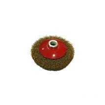 Mibricotienda - Konische Bürste 100 mm M14 Brico seitlich gewellter Draht 35452018