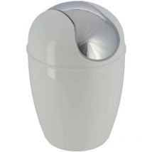 Konischer mini-abfalleimer pp mit deckel 1,7l - weiss Tendance