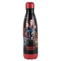 Stranger Things Isothermflasche - Edelstahl - 500 ml - Bestes Design Friends - Rot und Schwarz - Konix