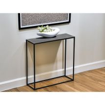Konsolentisch anni aus Metall in Schwarz Silber, Breite 80cm