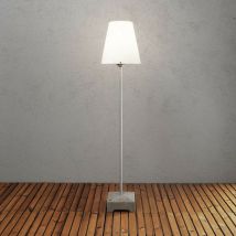 Konstsmide Lucca Lanterna da esterno moderna da salotto con paralume opalino, IP44