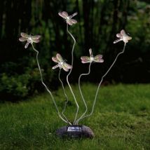 Konstsmide Assisi 5 luci libellule ad energia solare per esterni, IP44