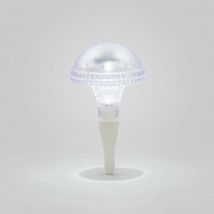 Konstsmide Assisi Lampe solaire extérieure à piquet LED, champignon clair, IP44