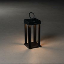 Konstsmide Lighting - Konstsmide Cannes Lanterne Portable Effet Extérieur usb Noir Dimmable 42cm 2700, 3000K, IP54
