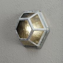 Castor Lampada da Parete Classica per Esterni Acciaio Zincato IP23 - Konstsmide