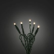 Catena luminosa a micro led, 20 diodi a luce bianca calda, 24 V trasformatore interno, cavo verde 6351 – 120 - Konstsmide