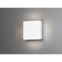 LED Wand-& Deckenaußenleuchte CESENA, ALU in weiß mit Dämmerungssensor