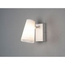 Außenwandleuchte Downlight fano Weiß mit schwenkbarem Kopf Höhe 21,5cm IP54 E27