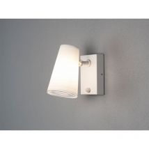 Außenwandleuchte Downlight fano Weiß mit Bewegungssensor, Höhe 21,5cm IP54 E27