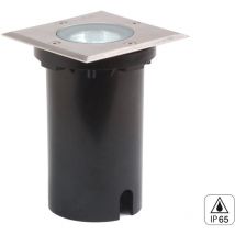Außen Bodeneinbaustrahler 11 x 11cm IP65, Edelstahl, bis 1500 kg