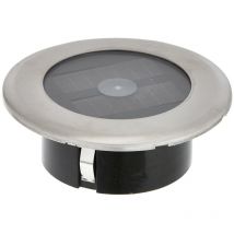 Solar LED-Bodenspot, Edelstahl, ø 11cm, je Spot bis 100kg belastbar