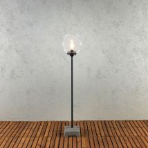 Lodi Moderne Lounge-Laterne für den Außenbereich, klarer Globus, IP44 - Konstsmide