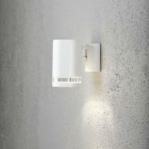 Konstsmide Modena Applique da esterno moderna singola bianca, trasparente, IP44