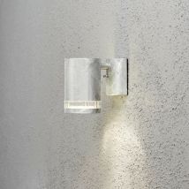 Modena Applique da esterno moderna singola in acciaio zincato, trasparente, IP44 - Konstsmide
