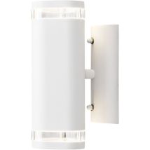 7512-250 Modena - Lampada Da Parete In Alluminio, 9 X 14,5 X 23,5 Cm (lxpxh), 2 Lampadine Da 35 W, Ip44, Colore: Bianco Satinato - Konstsmide