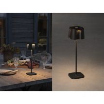 Wiederaufladbare led Outdoor Tischleuchte nice dimmbar in Schwarz, Höhe 36cm