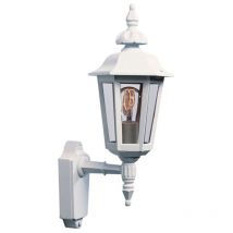 Konstsmide - Pallas Applique murale d'extérieur classique Lantern Up - Blanc mat, IP23