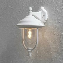 Parma Foco empotrable de exterior clásico, blanco mate, IP43 - Konstsmide