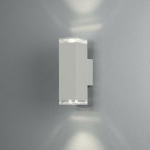 Konstsmide Pollux Applique da esterno moderna Up Down bianca 2x GU10, IP44