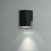 Konstsmide Lighting - Konstsmide Pollux Applique murale d'extérieur moderne vers le bas noire GU10, IP44