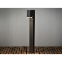 Moderne Pollerleuchte pollux in Schwarz, Höhe 100cm