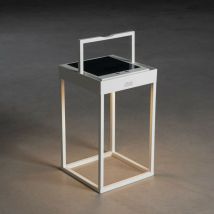 Konstsmide Portofino Lanterna per esterni effetto solare, USB 2700K, 3000K On, Off, Crepuscolo, Dawn White, IP54