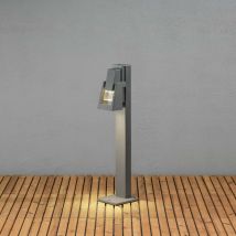 Potenza Dissuasore Corto Moderno Antracite per Esterno, Singolo GU10, IP54 - Konstsmide